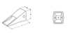 1U3252 Denti della benna CAT J250/930