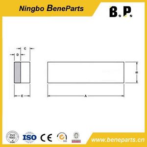 Attacco benna per escavatore DLP528 Barre antiusura standard