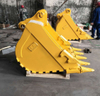 Accessorio per escavatore per macchine da roccia da costruzione Ec460 Ec360 Ec290 Ec240 Ec210 2.7cbm Benna da roccia Miniera standard per impieghi gravosi Elevata resistenza all'usura