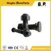 Bullone della pista 9W3619 10,9 12,9 grado 40cr 42CrMo Acciaio al carbonio con segmento esagonale Bullone e dado Bulloni per scarpe con puntina per aratro